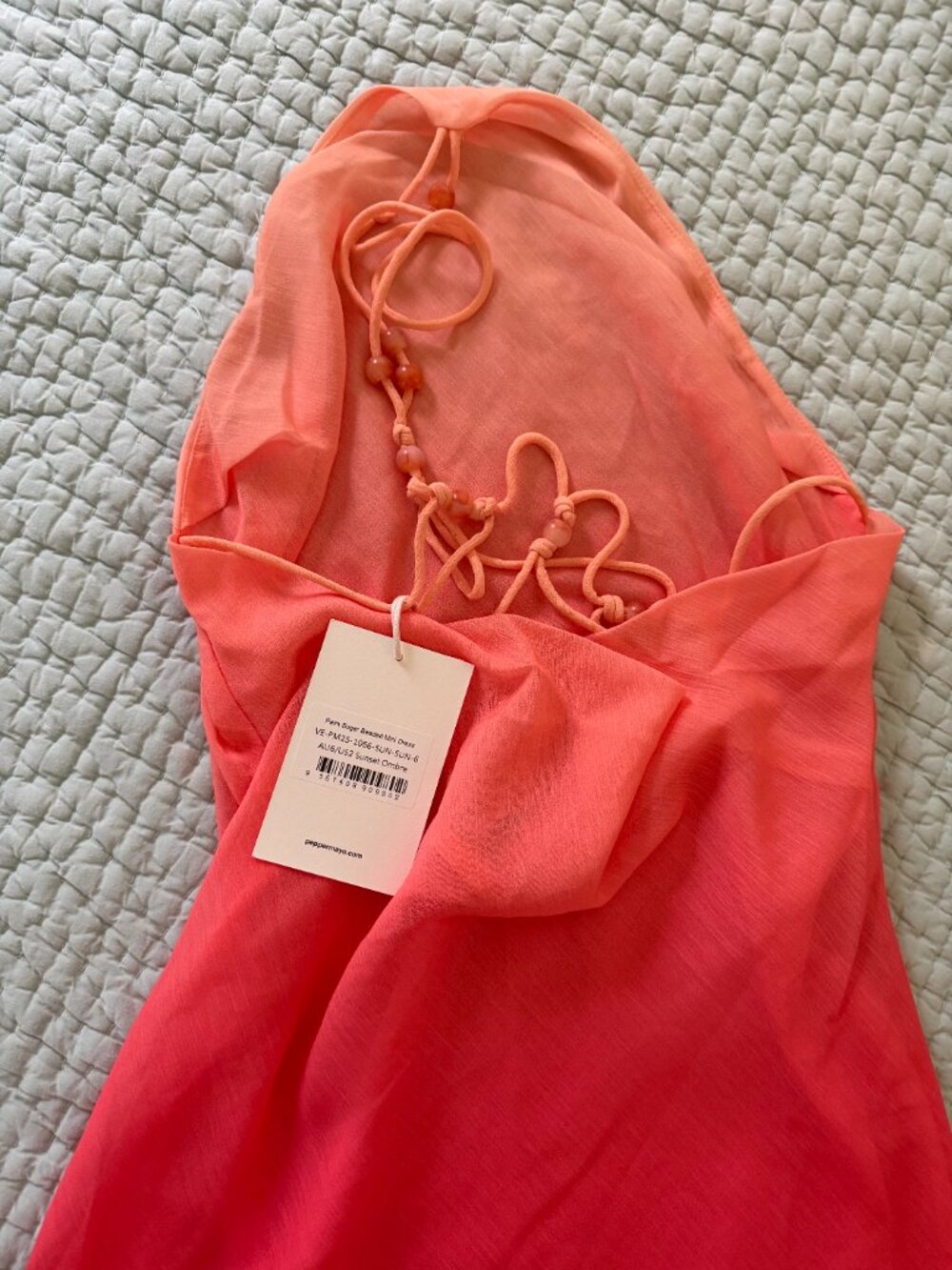 Peppermayo Palm Sugar Beaded Mini Dress - US2 - Picture 4 of 5